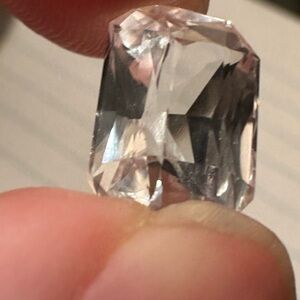 Certified Natural 10.62 ct. White Sapphire, Octagon Cut